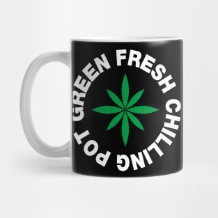 Green Fresh Chilling Pot Mug